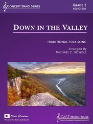 cover Down in the Valley Concert Band sheet music cover